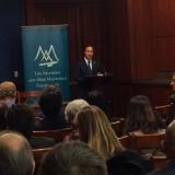 Congressman Joaquin Castro speaking at Maureen and Mike Mansfield Foundation symposium
